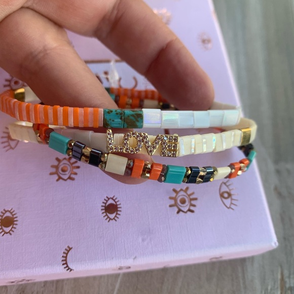 Anthropologie three layer bracelet - Picture 3 of 11